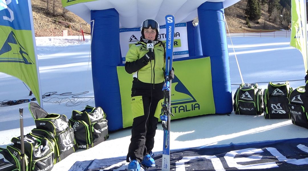 Isabel Anghilante al test di Salomon S/Race GS 12 (2026)