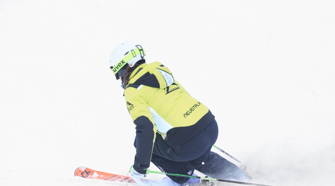 Isabel Anghilante al test di Volkl Racetiger GS (2025)