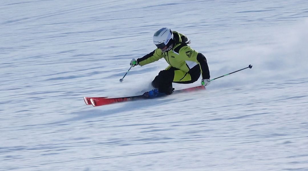 Isabel Anghilante al test di Volkl Racetiger RC (2026)
