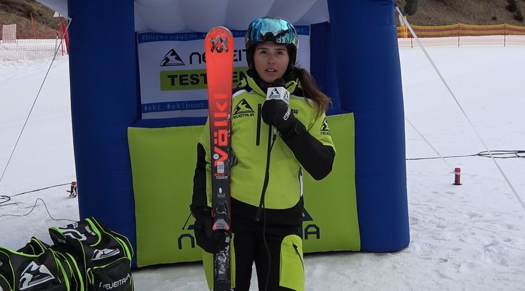 Simona Ceretto al test di Volkl Racetiger RC  (2026)