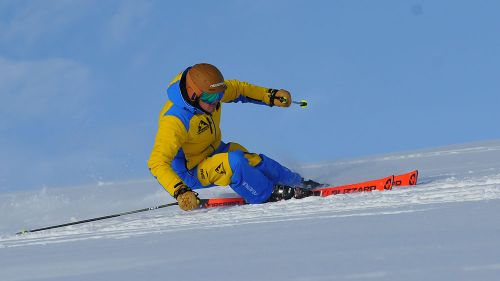 Andrea Odinotte al test di Blizzard Firebird WRC WC Piston (2019)